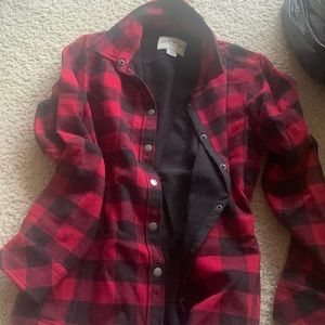 Medium women’s Orvis red flannel
